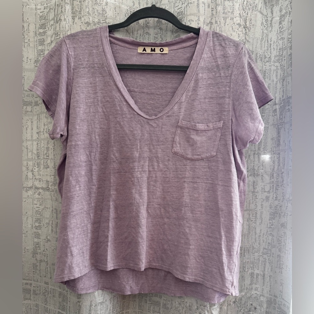 AMO Women's Lavender Short Sleeve Tee
